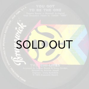 画像1: THE CHI-LITES / YOU GOT TO BE THE ONE (45's) (VINYL PRESS) (1)