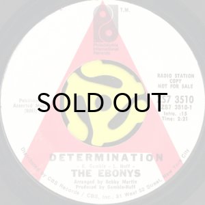 画像1: THE EBONYS / DETERMINATION b/w DO IT (45's) (WHITE PROMO) (1)