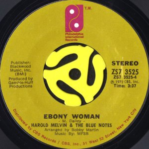 画像3: HAROLD MELVIN & THE BLUE NOTES / EBONY WOMAN (45's) (PICTURE SLEEVE) (3)