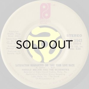 画像1: HAROLD MELVIN AND THE BLUENOTES / SATISFACTION GUARANTEED (OR TAKE YOUR LOVE BACK) (45's) (VINYL PRESS) (1)