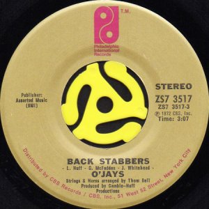 画像1: O'JAYS / BACK STABBERS (45's) (VINYL PRESS) (1)