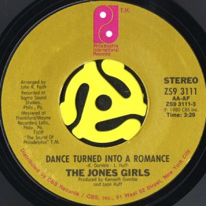 画像1: THE JONES GIRLS / DANCE TURNED INTO A ROMANCE (45's) (1)