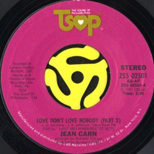 画像2: JEAN CARN / LOVE DON'T LOVE NOBODY (45's) (2)