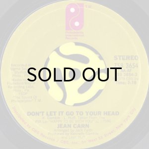 画像1: JEAN CARN / DON'T LET IT GO TO YOUR HEAD (45's) (1)