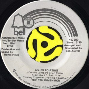 画像1: THE 5TH DIMENSION / ASHES TO ASHES (45's) (VINYL PRESS) (1)