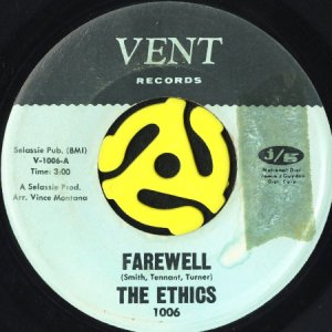 画像1: THE ETHICS / FAREWELL b/w I WANT MY BABY BACK (45's) (1)