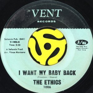 画像2: THE ETHICS / FAREWELL b/w I WANT MY BABY BACK (45's) (2)