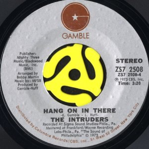 画像1: THE INTRUDERS / HANG ON IN THERE (45's) (1)
