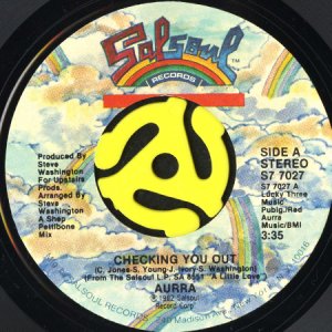画像1: AURRA / CHECKING YOU OUT (45's) (1)