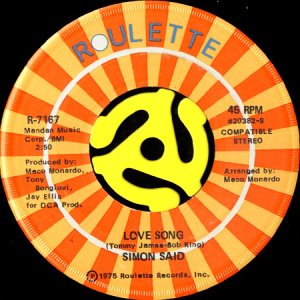 画像1: SIMON SAID / LOVE SONG b/w I'M SO LONELY (45's) (1)