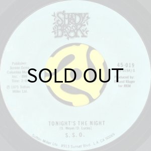 画像1: S.S.O. / TONIGHT'S THE NIGHT (45's) (1)