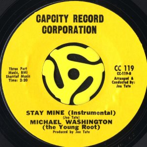 画像2: MICHAEL WASHINGTON (THE YOUNG ROOT) / STAY MINE (45's) (2)