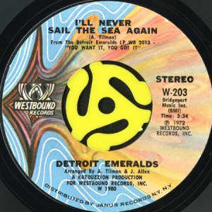 画像2: DETROIT EMERALDS / BABY LET ME TAKE YOU (IN MY ARMS) (45's) (2)