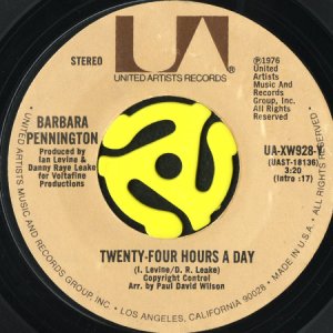 画像1: BARBARA PENNINGTON / TWENTY FOUR HOURS A DAY (45's) (1)