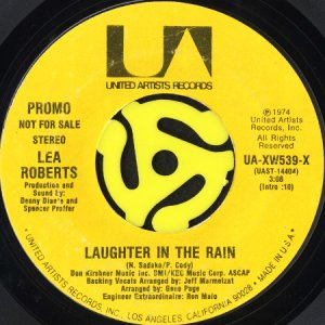画像2: LEA ROBERTS / LAUGHTER IN THE RAIN (45's) (WHITE PROMO) (2)