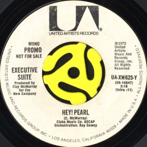 画像1: EXECUTIVE SUITE / HEY! PEARL (45's) (WHITE PROMO) (1)