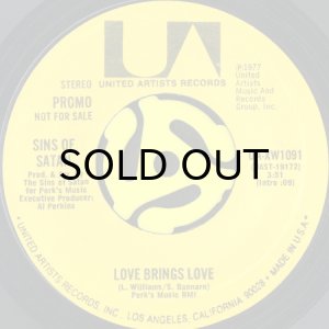 画像2: SINS OF SATAN / LOVE BRINGS LOVE (45's) (WHITE PROMO) (2)