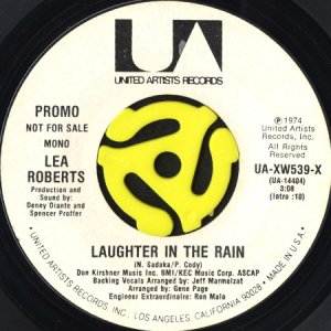 画像1: LEA ROBERTS / LAUGHTER IN THE RAIN (45's) (WHITE PROMO) (1)