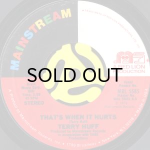 画像1: TERRY HUFF / THAT'S WHEN IT HURTS b/w JUST NOT ENOUGH LOVE (45's) (1)