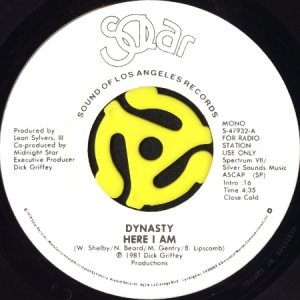 画像1: DYNASTY / HERE I AM (45's) (WHITE PROMO) (1)