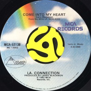 画像2: LA. CONNECTION / JEALOUSY b/w COME INTO MY HEART (45's) (2)
