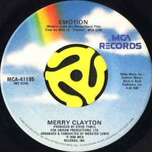 画像1: MERRY CLAYTON / EMOTION (45's) (1)