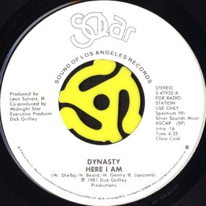 画像2: DYNASTY / HERE I AM (45's) (WHITE PROMO) (2)
