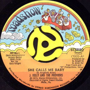 画像1: J. KELLY AND THE PREMIERS / SHE CALLS ME BABY b/w SIGNED SEALED DELIVERED (MY HEART) (45's) (1)