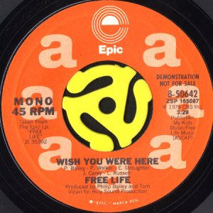 画像1: FREE LIFE / WISH YOU WERE HERE (45's) (WHITE PROMO) (1)