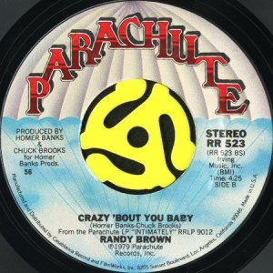 画像2: RANDY BROWN / YOU SAYS IT ALL b/w CRAZY 'BOUT YOU BABY (45's) (2)
