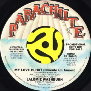 画像1: LALOMIE WASHBURN / MY LOVE IS HOT (45's) (PROMO) (1)