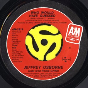 画像2: JEFFREY OSBORNE / YOU SHOULD BE MINE (THE WOO WOO SONG) b/w WHO WOULD HAVE GUESSED (45's) (2)