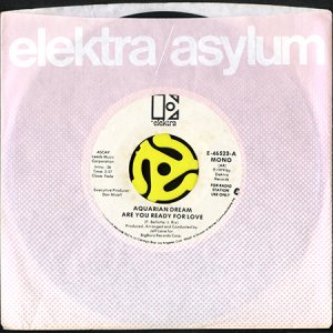 画像3: AQUARIAN DREAM / ARE YOU READY FOR LOVE (45's) (WHITE PROMO) (3)