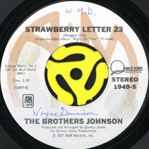 画像3: THE BROTHERS JOHNSON / STRAWBERRY LETTER 23 (45's) (PICTURE SLEEVE) (3)