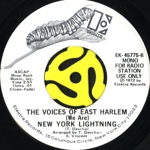 画像2: THE VOICES OF EAST HARLEM / ANGRY (45's) (WHITE PROMO) (2)