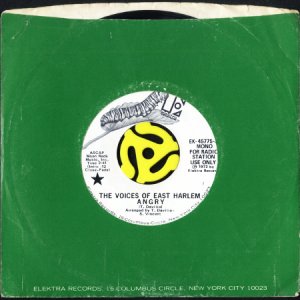 画像3: THE VOICES OF EAST HARLEM / ANGRY (45's) (WHITE PROMO) (3)