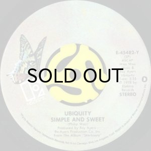 画像2: UBIQUITY / MIDNIGHT AFTER DARK b/w SIMPLE AND SWEET (45's) (2)