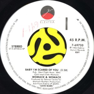 画像1: WOMACK & WOMACK / BABY I'M SCARED OF YOU (45's) (1)