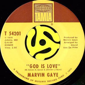 画像2: MARVIN GAYE / WHAT'S GOING ON b/w GOD IS LOVE (45's) (2)