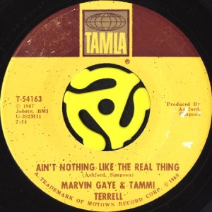 画像2: MARVIN GAYE & TAMMI TERRELL / AIN'T NOTHING LIKE THE REAL THING b/w LITTLE OLE BOY, LITTLE OLE GIRL (45's) (2)