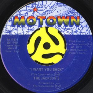 画像1: THE JACKSON 5 / I WANT YOU BACK (45's) (1)