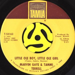 画像1: MARVIN GAYE & TAMMI TERRELL / AIN'T NOTHING LIKE THE REAL THING b/w LITTLE OLE BOY, LITTLE OLE GIRL (45's) (1)
