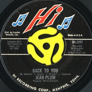 画像2: JEAN PLUM /  LOOK AT THE BOY b/w BACK TO YOU (45's) (2)