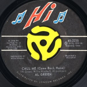 画像1: AL GREEN / CALL ME (COME BACK HOME) (45's) (1)