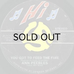 画像2: ANN PEEBLES / BEWARE b/w YOU GOT TO FEED THE FIRE (45's) (2)