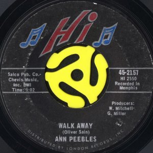 画像1: ANN PEEBLES / WALK AWAY b/w I CAN'T LET YOU GO (45's) (1)