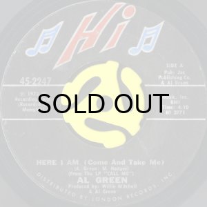 画像1: AL GREEN / HERE I AM b/w I'M GLAD YOU'RE MINE (45's) (1)