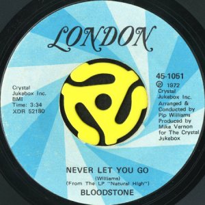 画像2: BLOODSTONE / YOU KNOW WE'VE LEARNED b/w NEVER LET YOU GO (45's) (2)