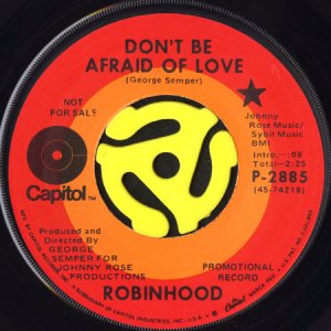 画像1: ROBINHOOD / DON'T BE AFRAID OF LOVE b/w LET'S LIVE AND LET LIVE (45's) (1)