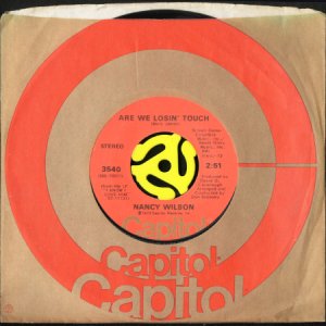 画像3: NANCY WILSON / ARE WE LOSIN' TOUCH b/w WE CAN MAKE IT BABY (45's) (3)